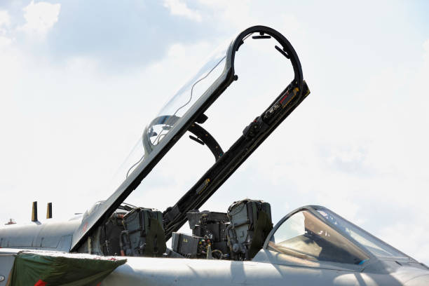 istock Open Canopy of Combat Aircraft 908022390