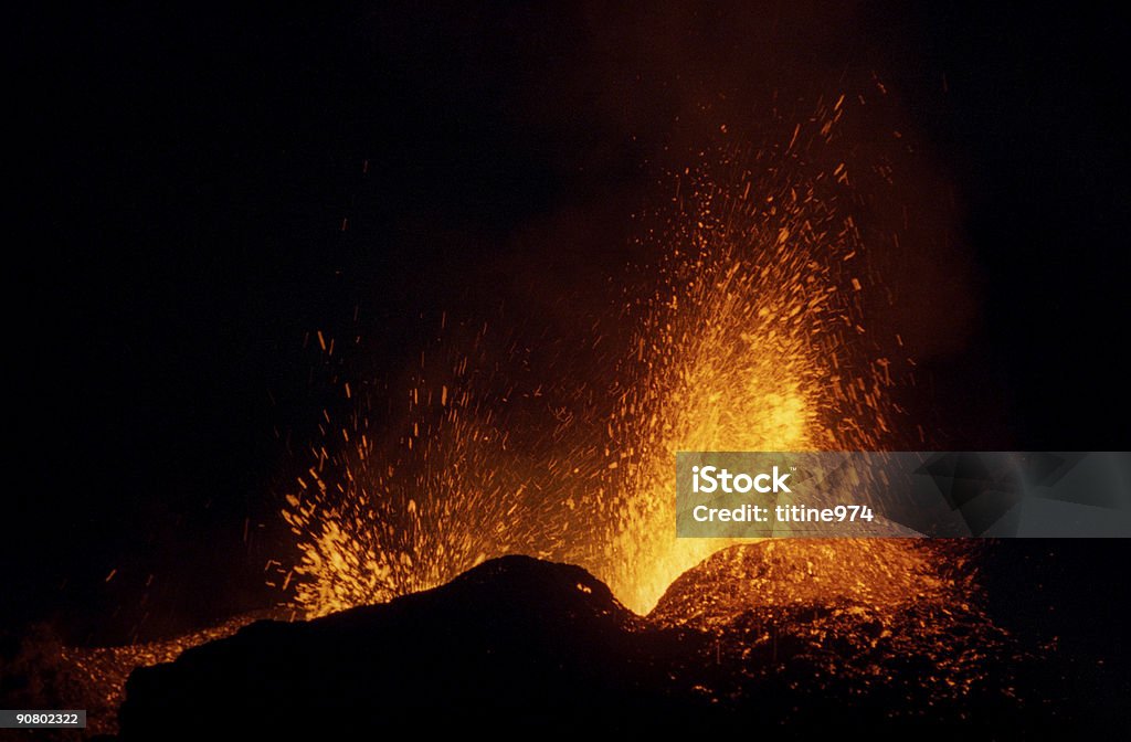 Vulkanausbruch 2 - Lizenzfrei Lava Stock-Foto