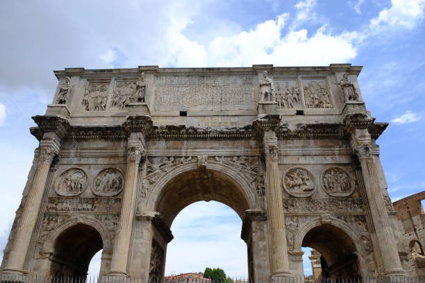 istock The Arch of Constantine in Rome, Italy 908024592