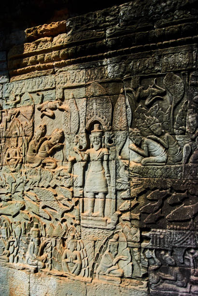 istock Historic building in Angkor wat Thom Cambodia 908028836