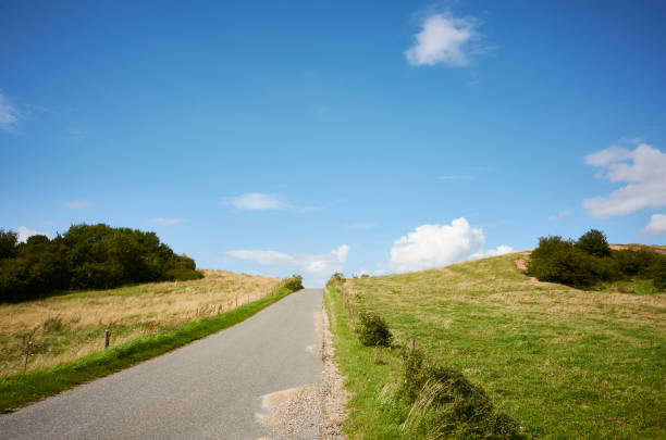 istock Single lane country road 908031168