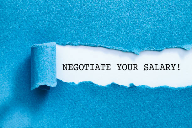 Negotiate your salary stock photo