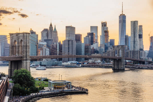 istock New York skyline at sunset 908031822