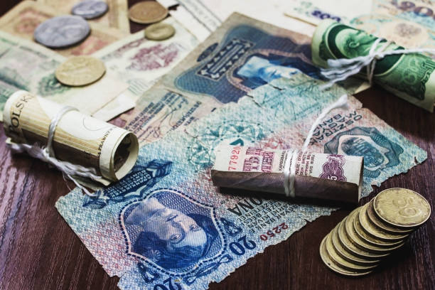 istock The ancient money of different countries 908034318