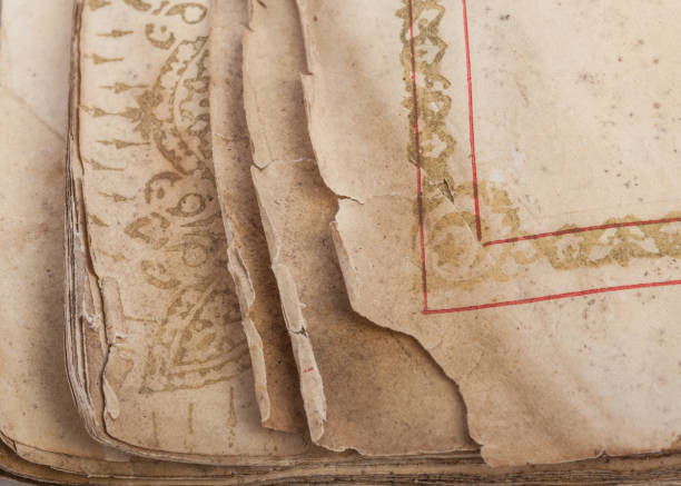 istock Macro View Of Antique Book Pages 908035746