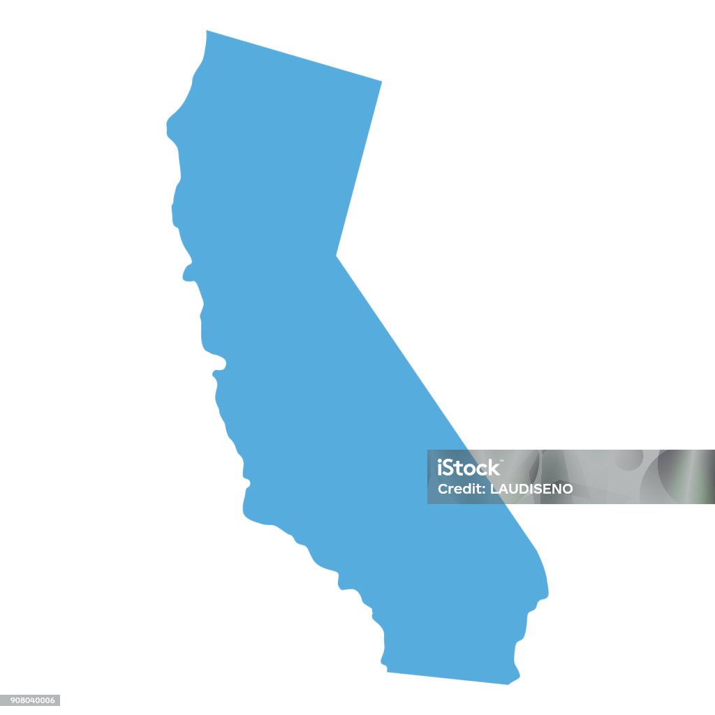 California State map Map of California State on a white background, Vector illustration California stock vector