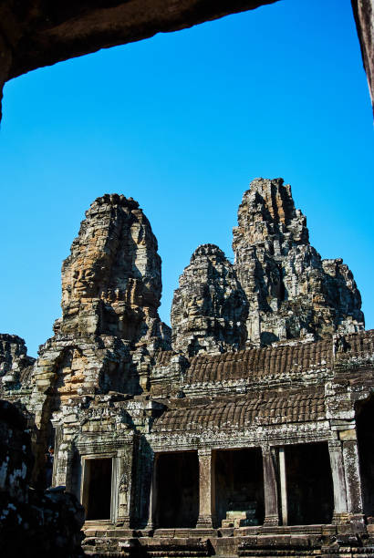 istock Historic building in Angkor wat Thom Cambodia 908041368