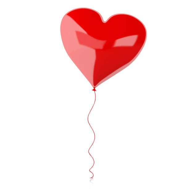 istock 3d balloon heart. Valentines Day concept. 908041752