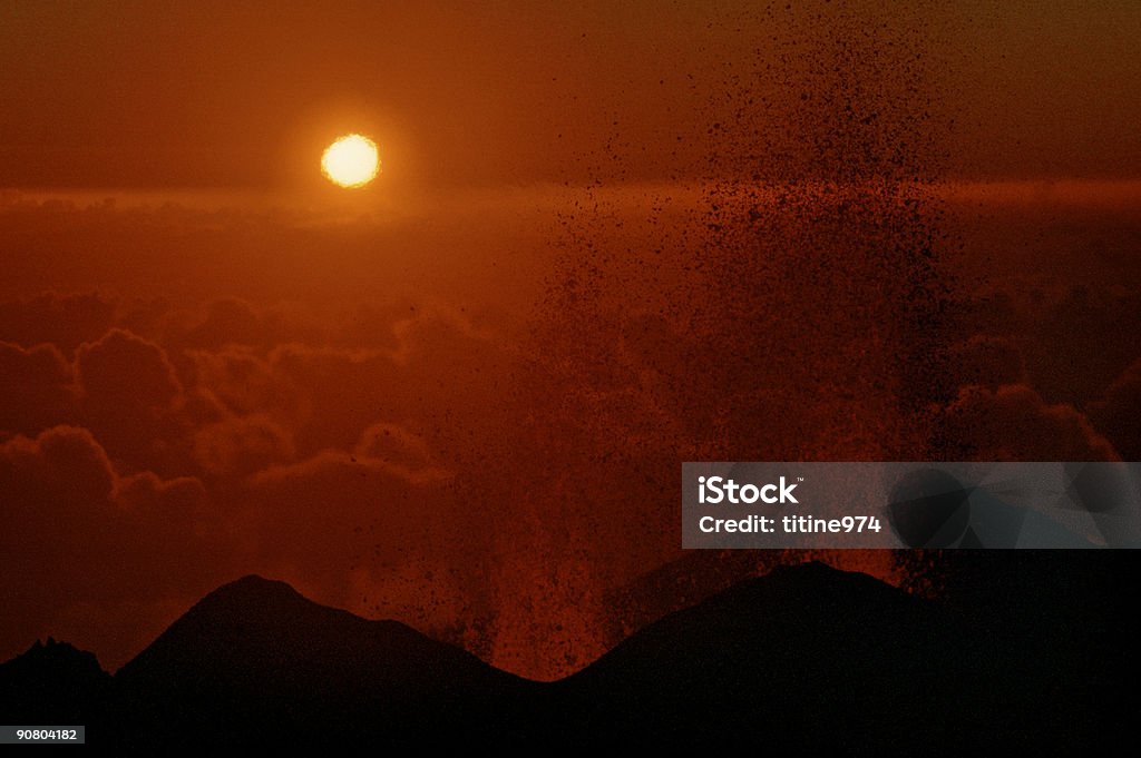 火山噴火 3 - カラー画像のロイヤリティフリーストックフォト