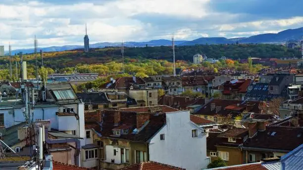Photo of View to Borissowa gradina over the roofs of Sofia