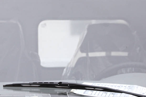istock Window of a new lorry 908054584