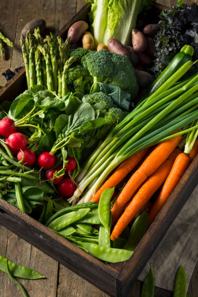 istock Raw Organic Spring Farmers Market Box 908066092