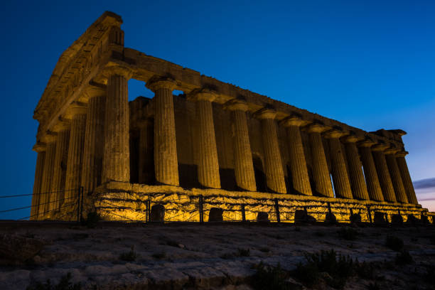 istock Greek Temple during sunset in Agrigento, Sicily 908066956