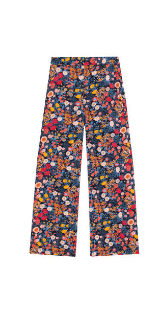Women's Pants, Floral patterned stock photo