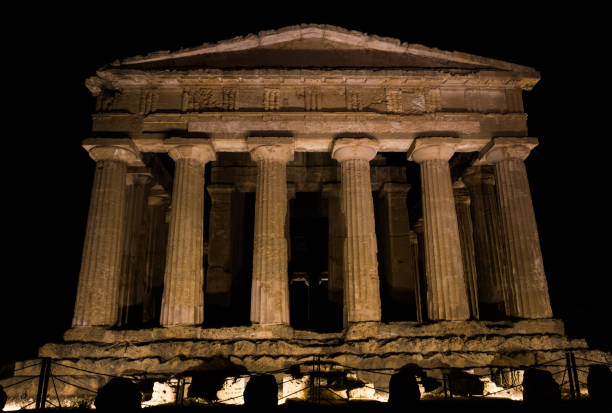 istock Greek Temple during sunset in Agrigento, Sicily 908070440