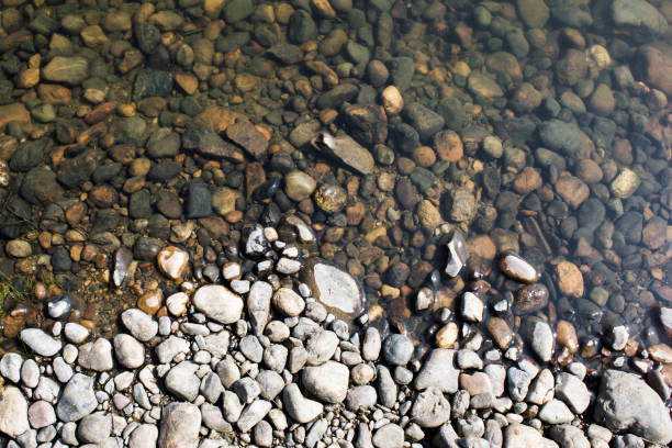 istock Beach with small stones. The view from the top. 908080960