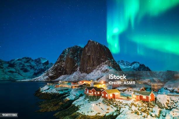 Colorful Northern Lights Stock Photo - Download Image Now - Iceland, Aurora Borealis, Norway