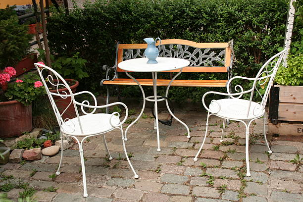 istock garden furnitures in white 90812837