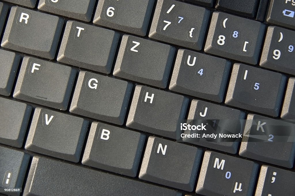 Llaves de una computadora portátil - Foto de stock de Aparato de información libre de derechos