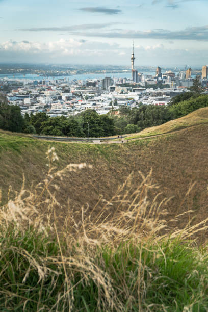 istock Mount Eden Crater with City in Background 908129360