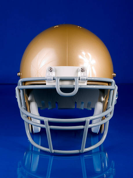 Football Helmet - Front View  broad catch stock pictures, royalty-free photos & images