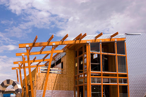 istock Strip Mall Restaurant Roof Construction Site 90813774