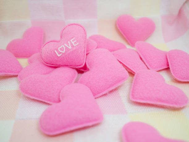 istock pastel pink heart on sweet love background. 908141834
