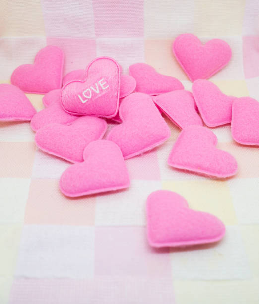 istock pastel pink heart on sweet love background. 908141848