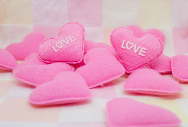 istock pastel pink heart on sweet love background. 908141880