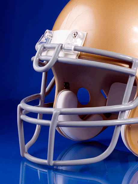 istock Football Helmet - Side View 90814389