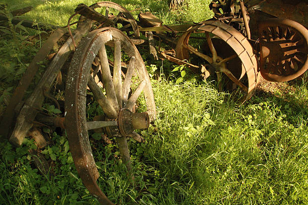 istock Old mechanism used at farm 90814442
