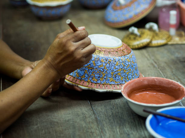 istock A traditional Thai Benjarong, ceramic, Thailand. 908144696