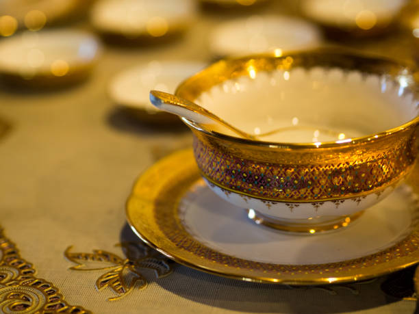 istock A traditional Thai Benjarong, ceramic, Thailand. 908144750