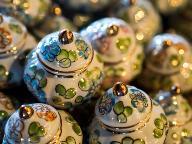 istock A traditional Thai Benjarong, ceramic, Thailand. 908144764