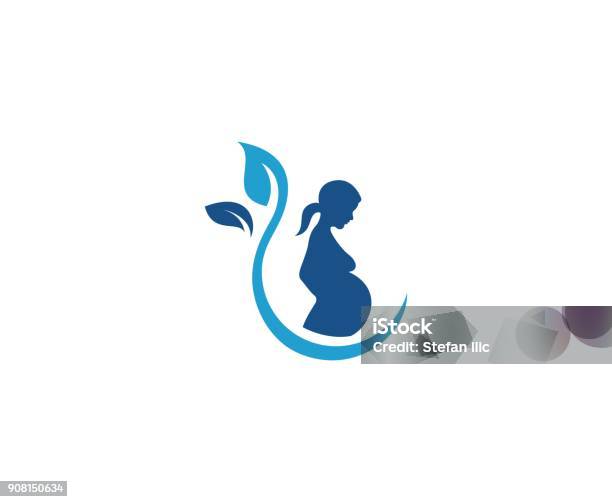 Pregnant Icon Stock Illustration - Download Image Now - Pregnant, Icon Symbol, Logo