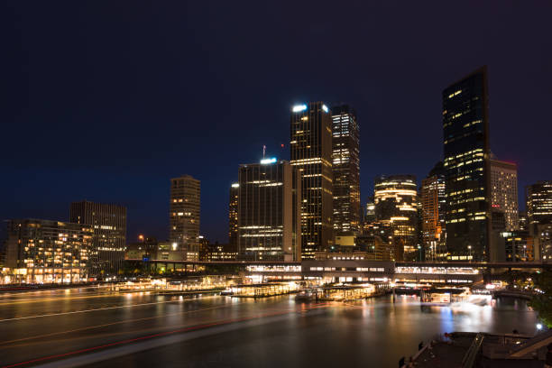istock Sydney CBD cityscape at night 908154434