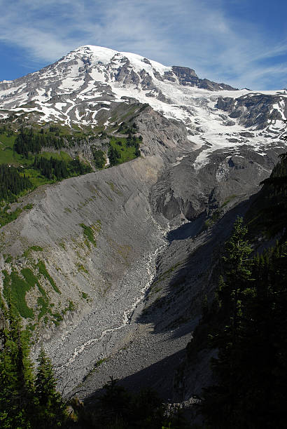 glacier на гора рейнир - north cascades national park glacier vertical photography стоковые фото и изображения