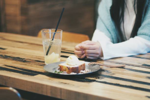 Young Woman in Cafe in Japan