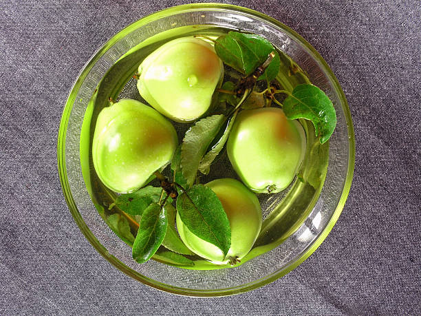 Frutas de verano: Manzanas - foto de stock