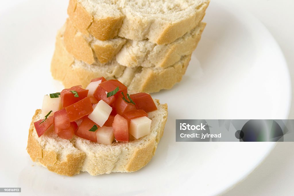 Bruschetta-cozinha italiana - Foto de stock de Alimentação Saudável royalty-free