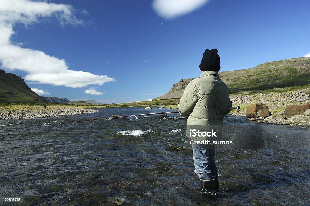 Garçon la pêche - Photo de Activités de week-end libre de droits