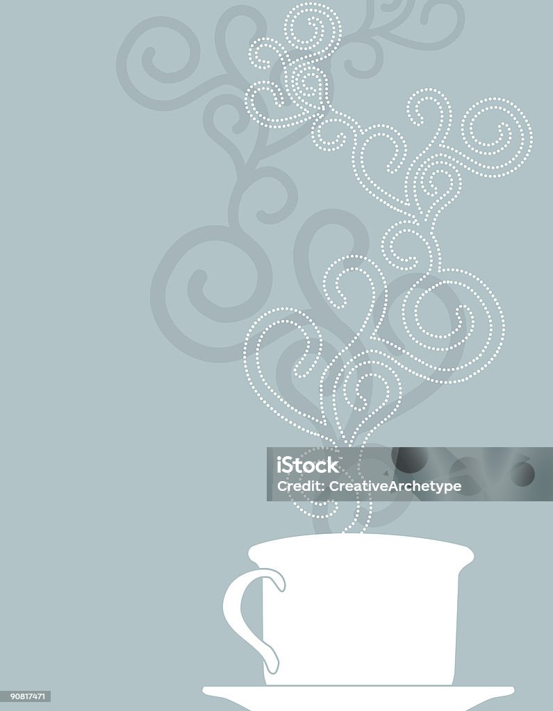 Xícara de café quente - Royalty-free Bebida Ilustração de stock