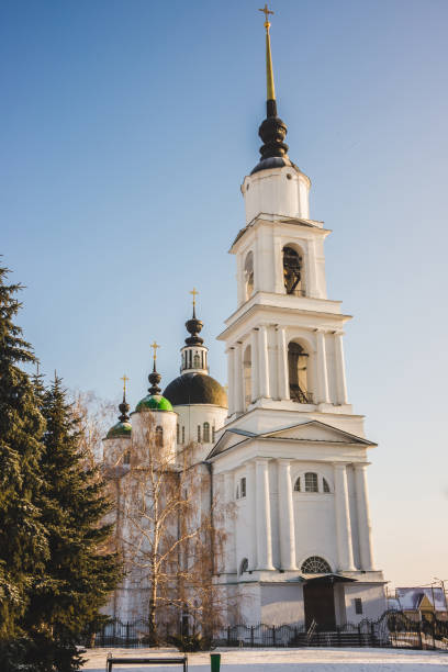 istock Trinity Church in winter, Russia, Chaplygin, Ranenburg 908179796
