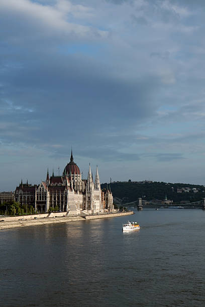 Budapest bankside scene stock photo