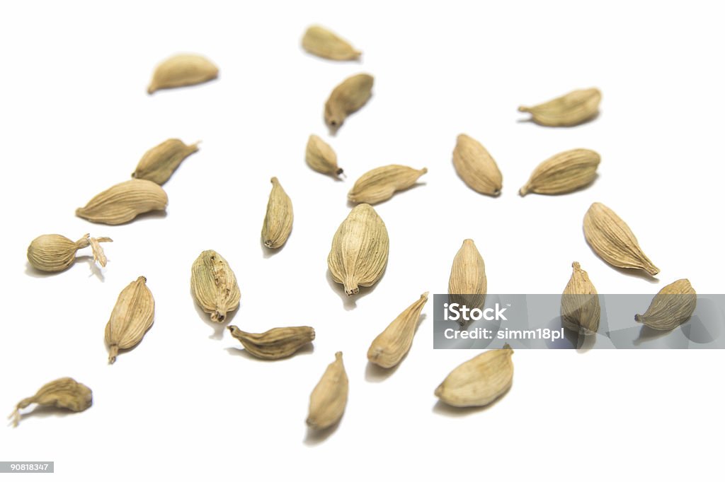 isolated cardamom seeds  Cardamom Stock Photo