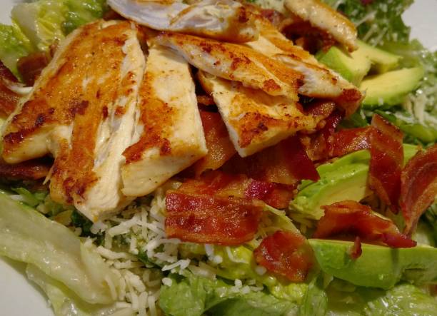 istock Salad with Chicken, Bacon and Avocado. 908185026