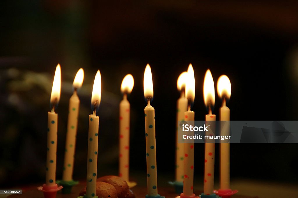 Vela de cumpleaños - Foto de stock de Celebración - Ocasión especial libre de derechos