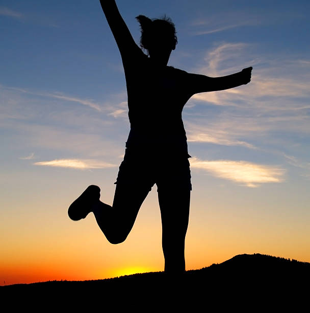 istock Girl Running and Jumping 90818613