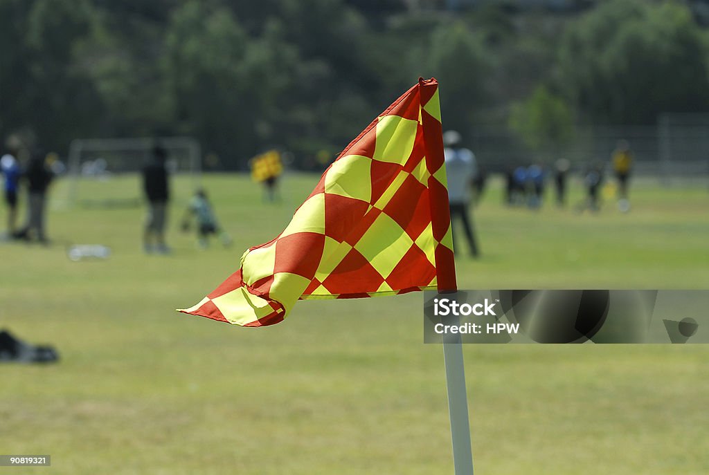 Corner Flag  Corner Marking Stock Photo