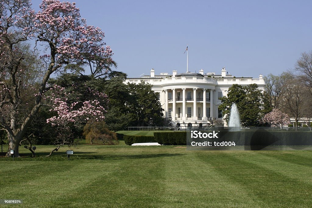 Das White House - Lizenzfrei Blumenbeet Stock-Foto